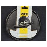 NWT LODGE Round Seasoned Cast Iron Grill Press 8"