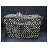 Vintage Small Suit Case w/Hanging Toiletry Bag &