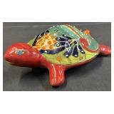 Talavera Turtle Hand Painted 10"