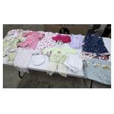 Baby Clothes, Shoes & 3 Crib Sheets