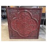 Red Metal Wall Art Decor