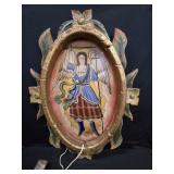 Haid Carved, Hand Painted Mexican Retablo
