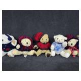 (10) Mini Teddy Bears, NWT Amy Sue Doll, & More