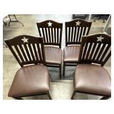 4 LIBERTY SERIES Slat Back Chairs 18" x 16ï¿½ x 35ï¿½