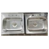 (2) Aspen Stainless Drop in Sinks