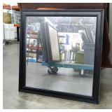 Square Black Framed Mirror 37in X 37in