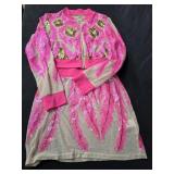 Pink & Gold Sparkling Skirt Set & (2) Pink S
