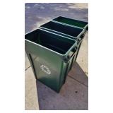 3 SLIM JIM recycling Bins 30