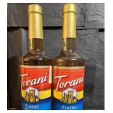 (2) Torani Flavors Coffee Syrups
