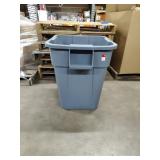 (1) Rubbermaid Brand Square 40Gal Trash BinAs