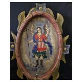 Hand Carved Hand Painted Mexican Retablo