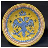 Talavera Charger Plate Double-Headed Eagle Motif