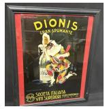 1922 Poster Dionis Gran Spumante 18" x 22ï¿½
