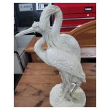 24" Cuddling Crane Sculpture
