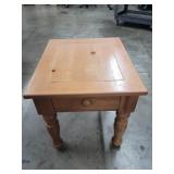 End table with drawer. 23"wide  23" tall  27"