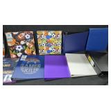 Assorted Binders & Carrying Case
