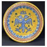Talavera Charger Plate Double-Headed Eagle Motif