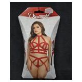 DreamGirl Strappy Elastic Bralette & Panty