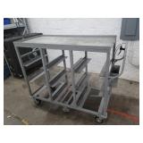 Order picking cart with handbrake