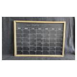 Chalkboard Calender, Wall Decor, Tall Bon