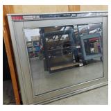 (2) Silver Framed Large Mirrors