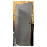 83in x 33in wide Grey Metal Door
