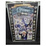 Framed Lite Dallas Cowboys Ring Of Champions