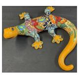 Talavera Enchanted Hand Painted Pottery Gecko 14"