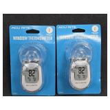 (2) Acu-Rite Window Thermometers