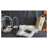 (3) Charcoal Basks, Heavy Duty Hand Rails & Base