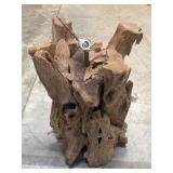 24" Tall Lighted Cypress Trunk Base