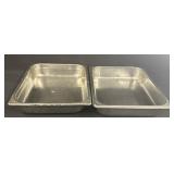 2 NSF Commercial Stainless Steel Pans