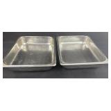 2 NSF Commercial Stainless Steel Pans