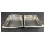 2 NSF Commercial Stainless Steel Pans