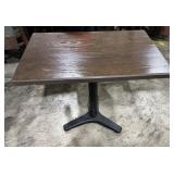36" x 24" x 30" Eagle Chair Wood Table W/ Metal