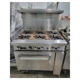 6 burner gas stove 36x31x36