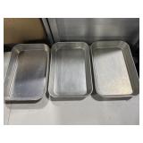 (3) Aluminum Roasting Pan With Handles 18ï¿½x12ï¿½