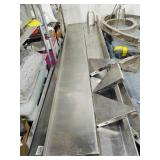 Stainless Shelf w/ 3 Supports 84x12