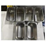 (6) Stainless Steam Pan 13ï¿½x7ï¿½, 6ï¿½ Deep