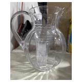 Tahiti Clear PolyCarbonate Pitcher & 7Plastic Cups