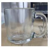 (12) Libbey Clear Glass Coffee Mugs 5201