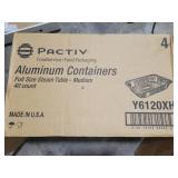 (25) full size aluminum containers