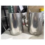 (2) Winco Beverage Stainless Steel Pitcher 7ï¿½