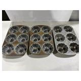 (3) Nordic Ware Bundt Muffin Bundtlette Pan