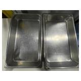 (2) Stainless Steam Pan
