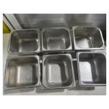 (6) Stainless Steam Pan 7ï¿½x6ï¿½ , 4ï¿½ Deep