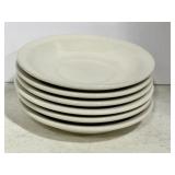 (6) CAC China 5.5" Porcelain Plates