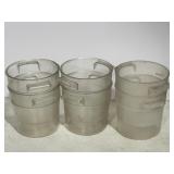 (6) Cambro 1Quart Storage Container RFSCW1 No Lids
