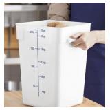 (4) Cambro 22SFSP 22qt CamSquare Food Container