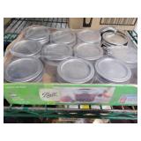 (11) Quilted crystal jelly jars 4oz